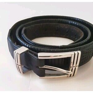 Brighton Spencer Taper Belt Black Leather Mens 44, M20743